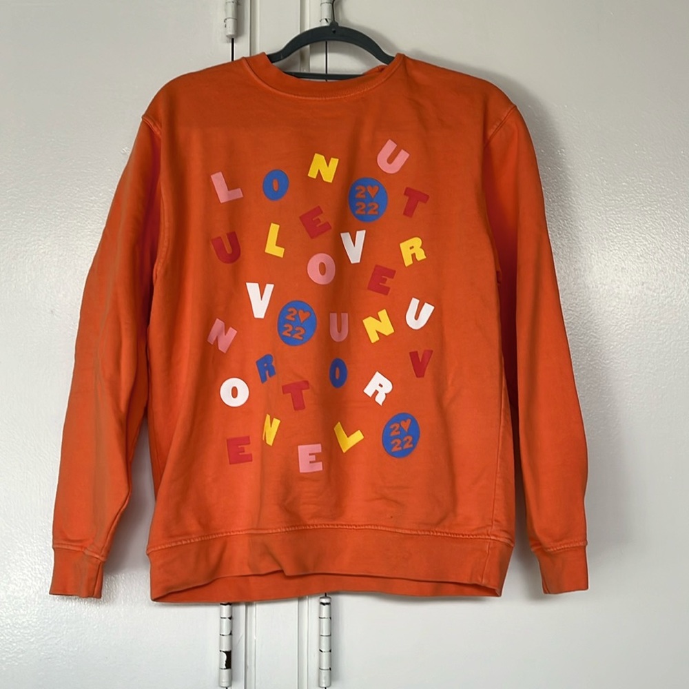 Authentic Harry Styles Love On Tour 2022 orange crewneck